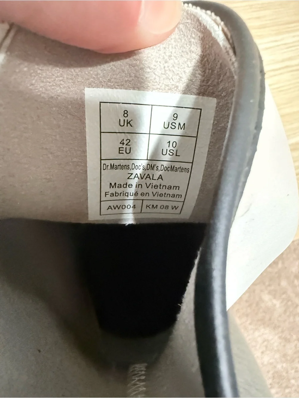 White Dr. Martens Zavala Air Wair Combat Boots